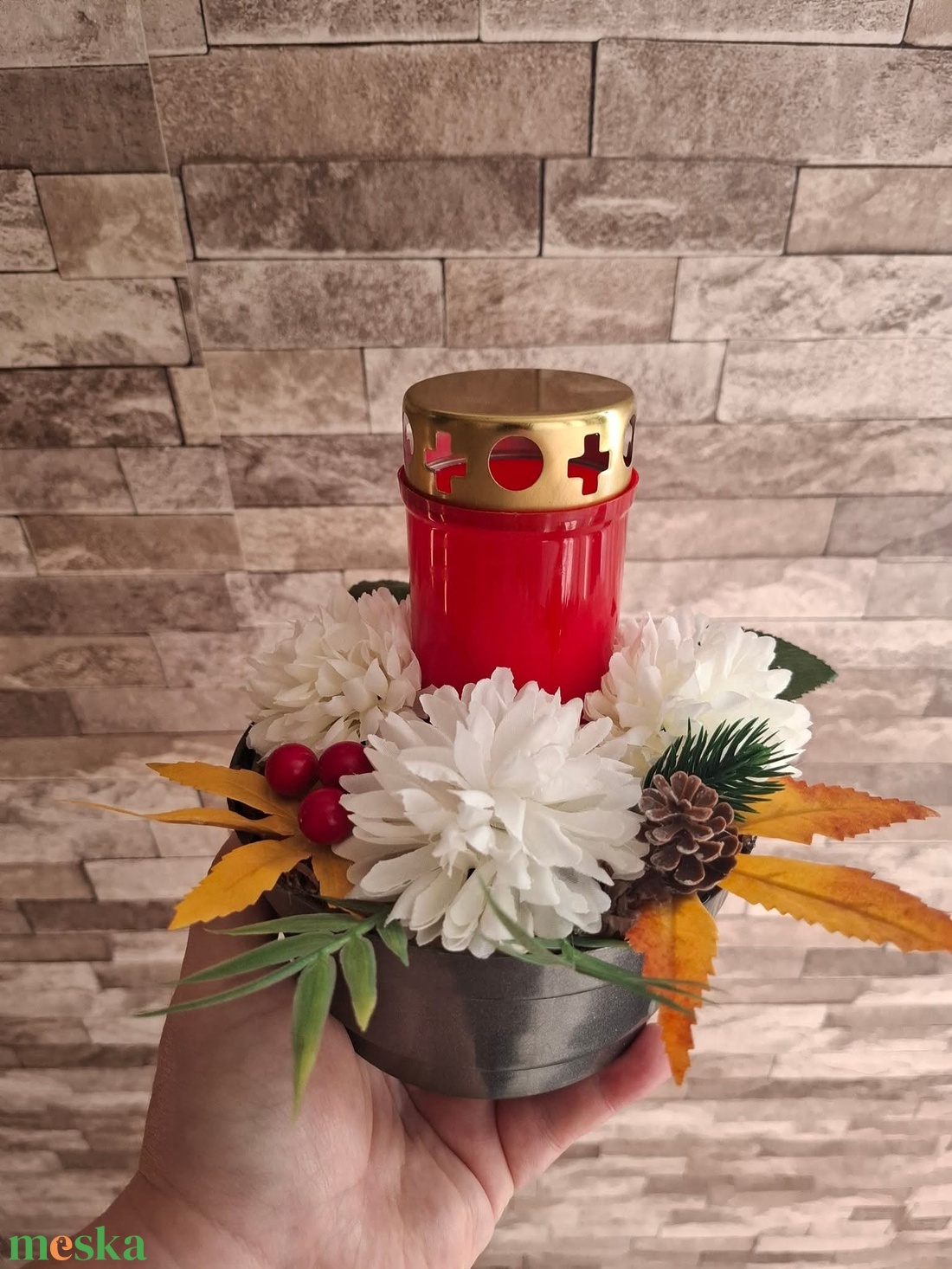 Sírdísz - otthon & életmód - vallás - temetkezési tárgy - sírdísz, kegyeleti dísz - Meska.hu