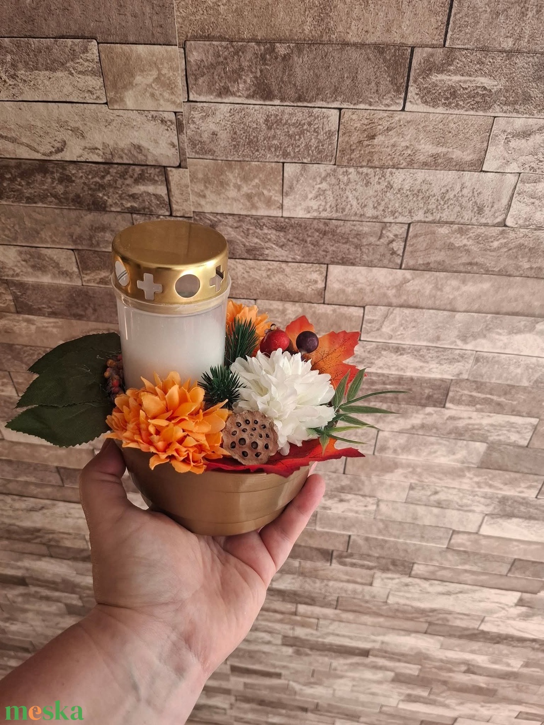 Sírdísz - otthon & életmód - vallás - temetkezési tárgy - sírdísz, kegyeleti dísz - Meska.hu