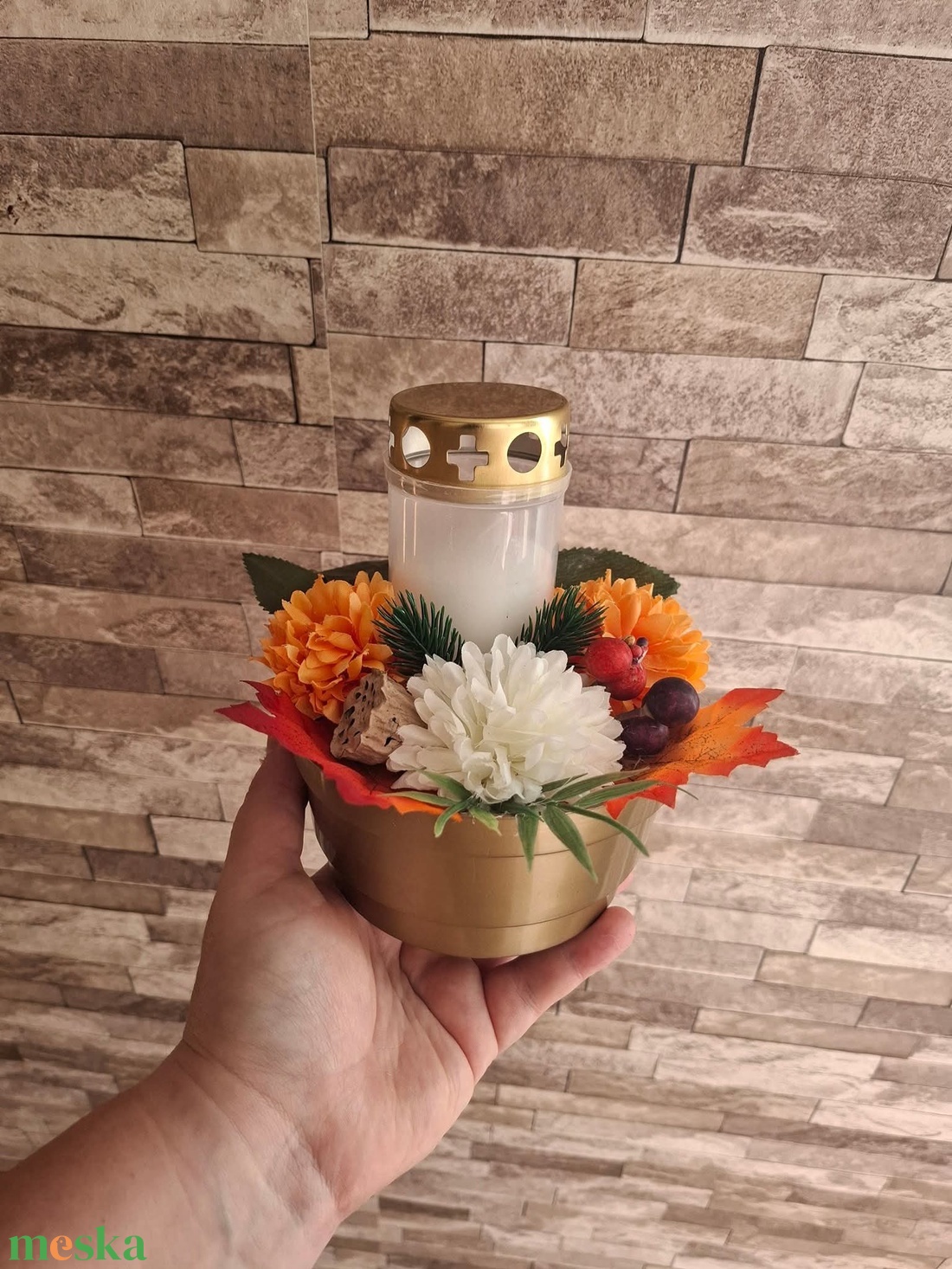 Sírdísz - otthon & életmód - vallás - temetkezési tárgy - sírdísz, kegyeleti dísz - Meska.hu