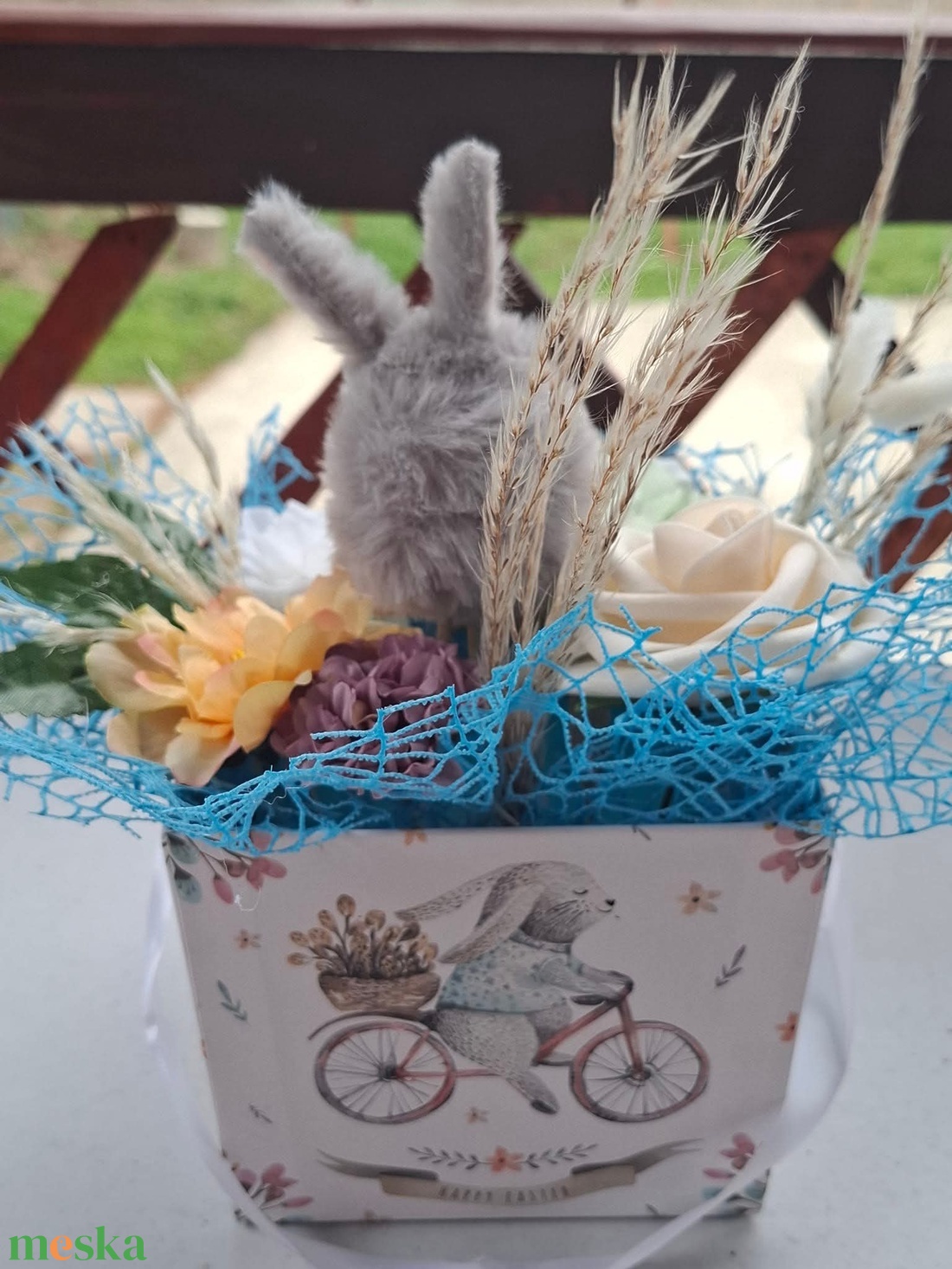 Húsvéti virágbox - otthon & életmód - dekoráció - húsvéti asztaldíszek - Meska.hu