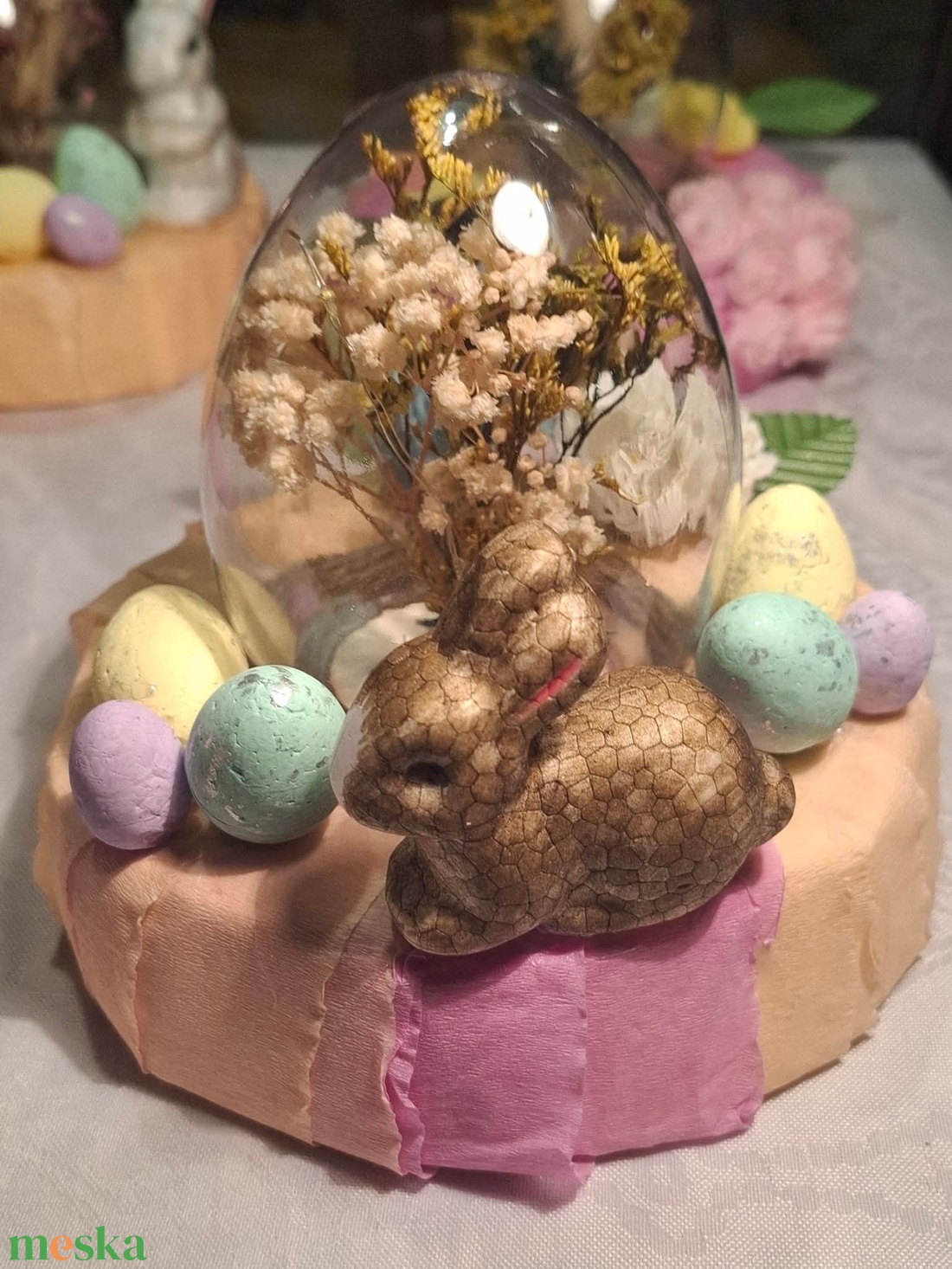 Világító ledes húsvétinyuszis asztaldíszek - otthon & életmód - dekoráció - húsvéti asztaldíszek - Meska.hu