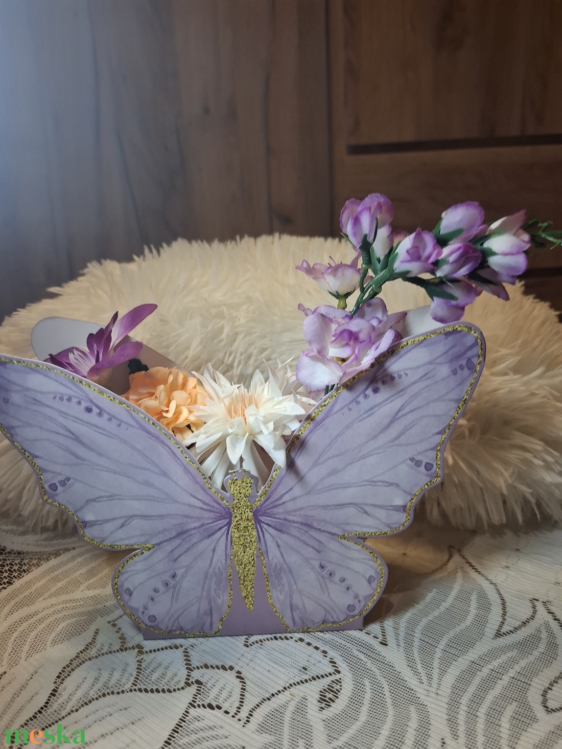 Pillangó alakú virágboxok - otthon & életmód - virágdekoráció - virágdíszek - asztali virágdísz - Meska.hu