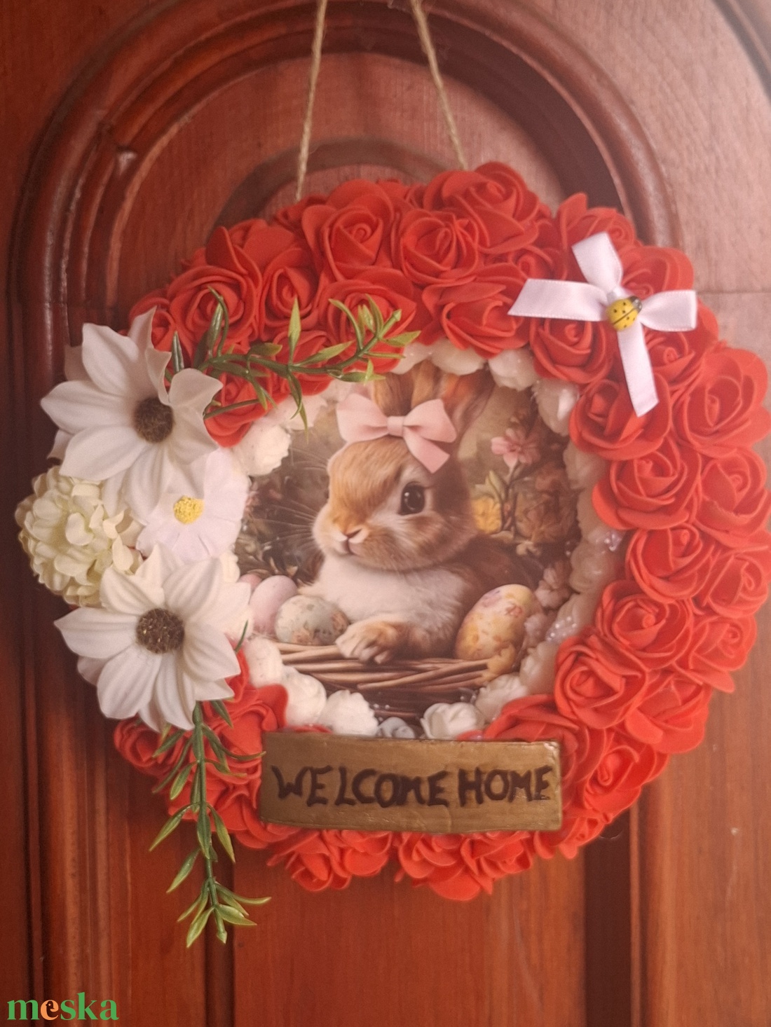 ��Tavaszi kopogtató�� - otthon & életmód - dekoráció - ajtó- és ablak dekoráció - ajtódísz & kopogtató - Meska.hu