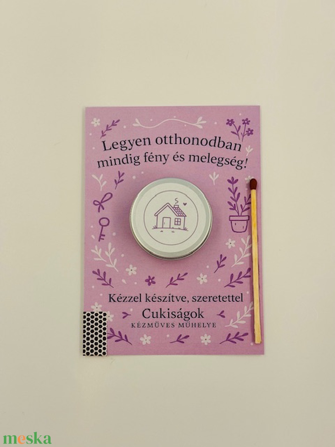 Lakásavató ajándékgyertya - otthon & életmód - gyertya, illat, aroma - gyertya - Meska.hu