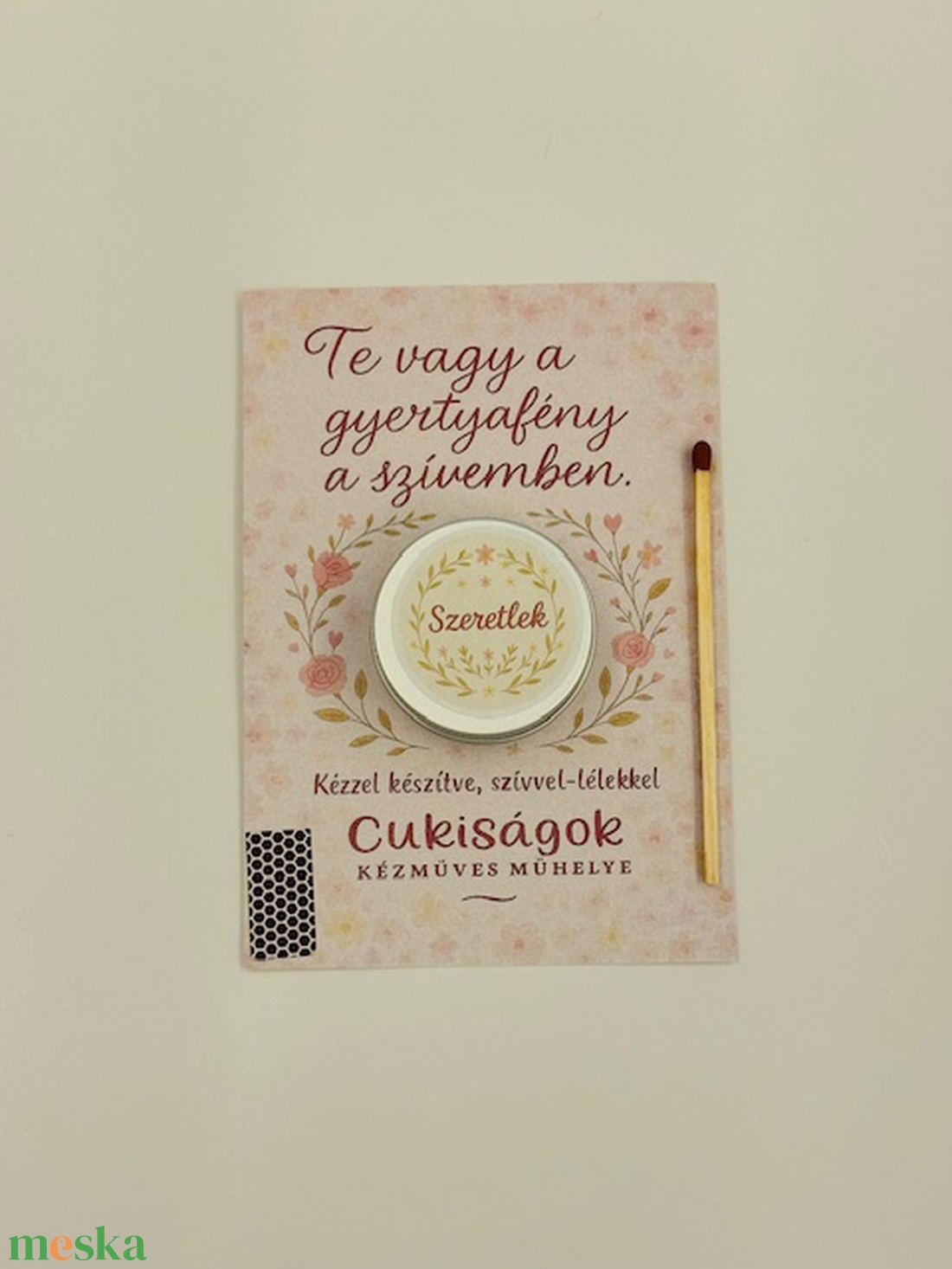 Romantikus ajándékgyertya - otthon & életmód - gyertya, illat, aroma - gyertya - Meska.hu