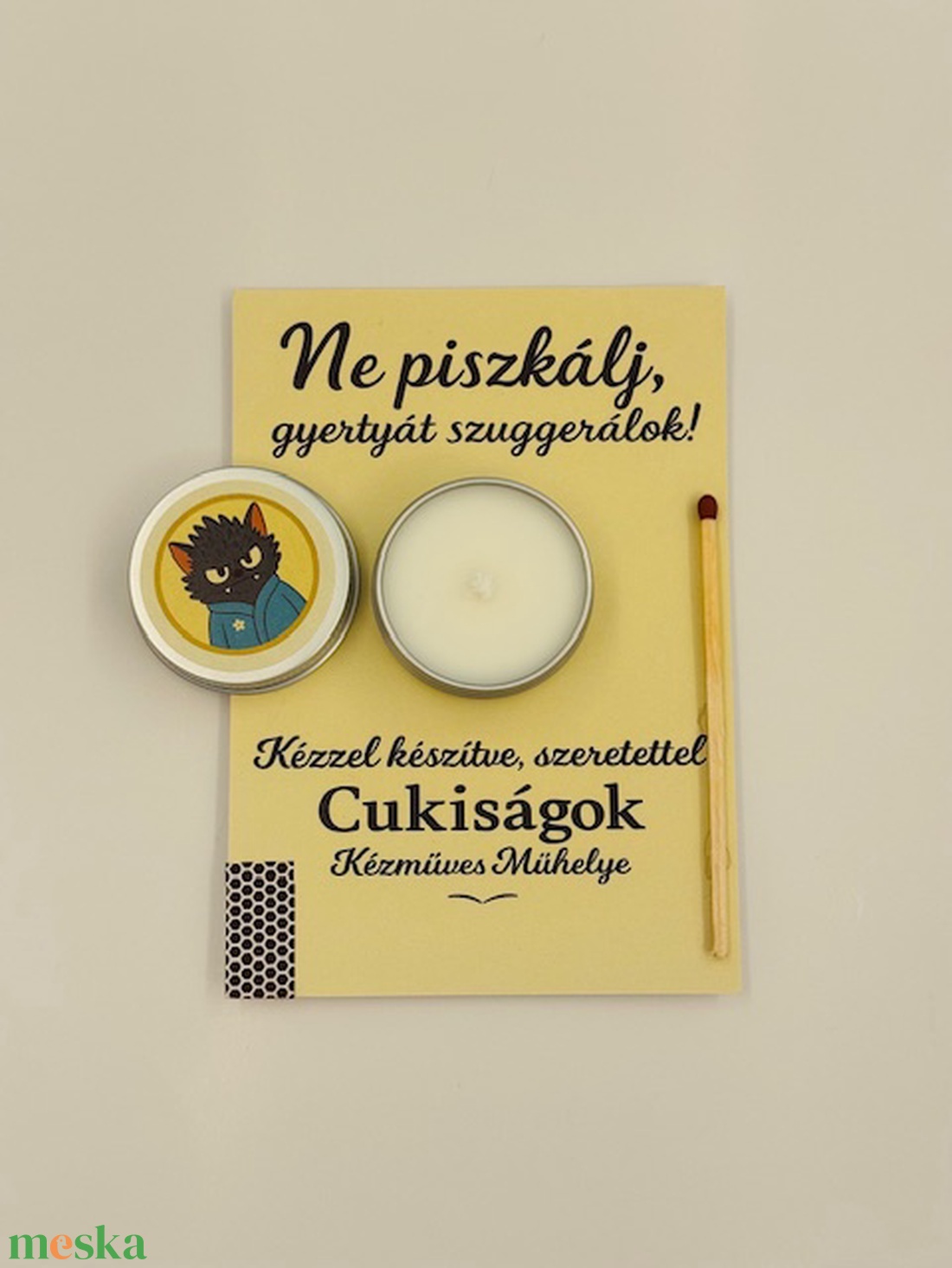 Vagány ajándékgyertya - otthon & életmód - gyertya, illat, aroma - gyertya - Meska.hu