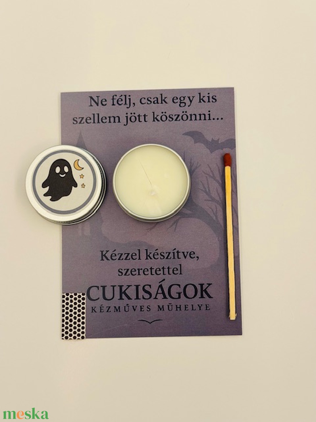 Halloween ajándékgyertya - otthon & életmód - gyertya, illat, aroma - gyertya - Meska.hu