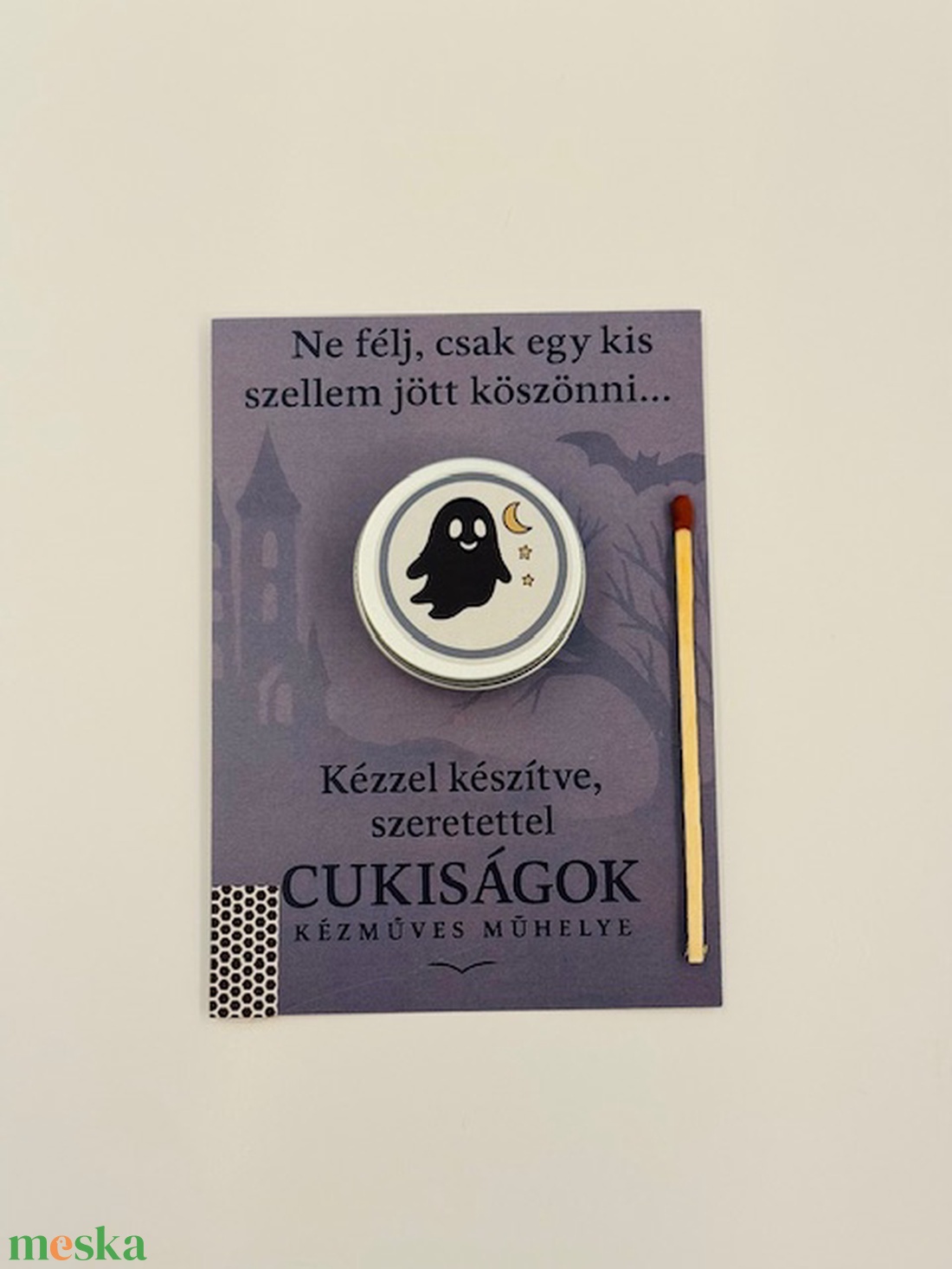 Halloween ajándékgyertya - otthon & életmód - gyertya, illat, aroma - gyertya - Meska.hu