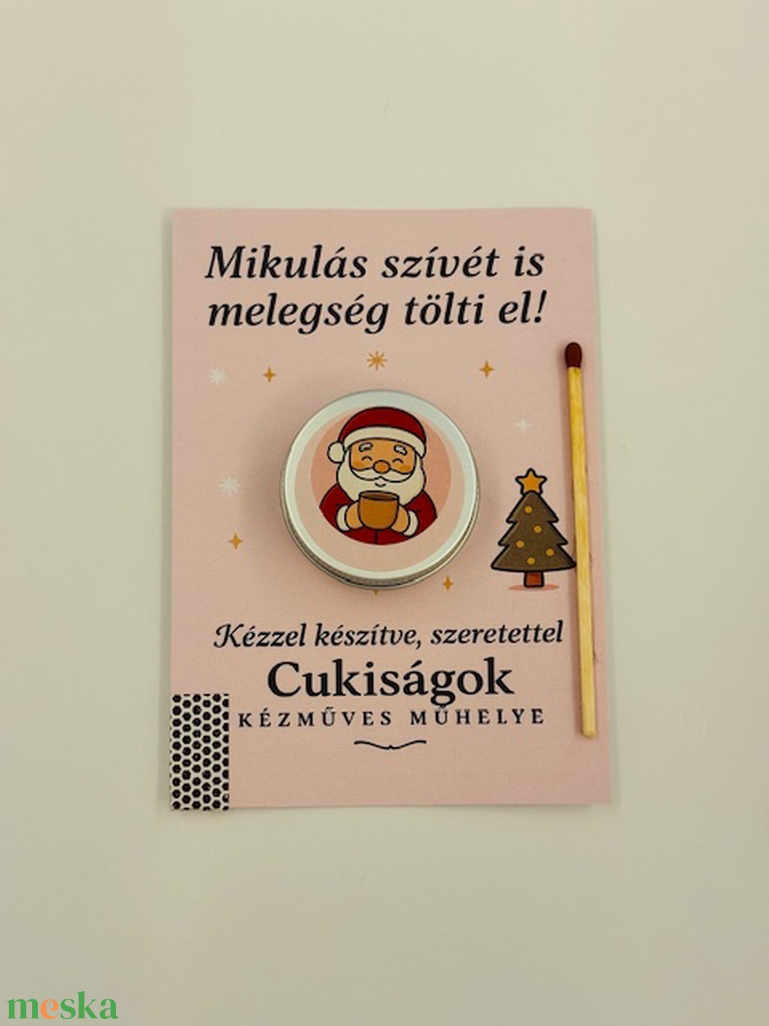 Mikulás ajándékgyertya - karácsony - karácsonyi lakásdekoráció - karácsonyi illatgyertya, mécses - Meska.hu