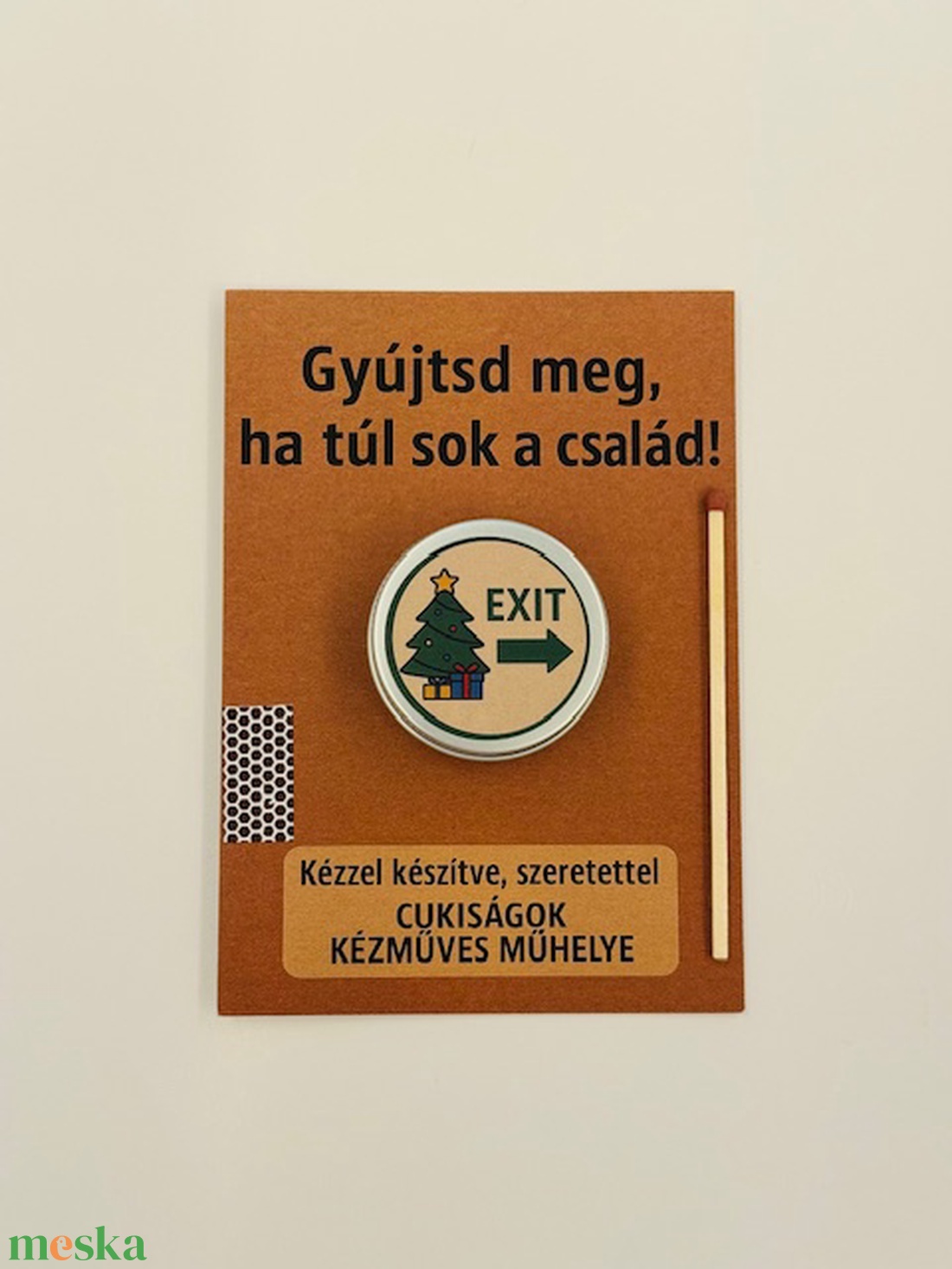 Vicces családi ajándékgyertya - karácsony - karácsonyi lakásdekoráció - karácsonyi illatgyertya, mécses - Meska.hu