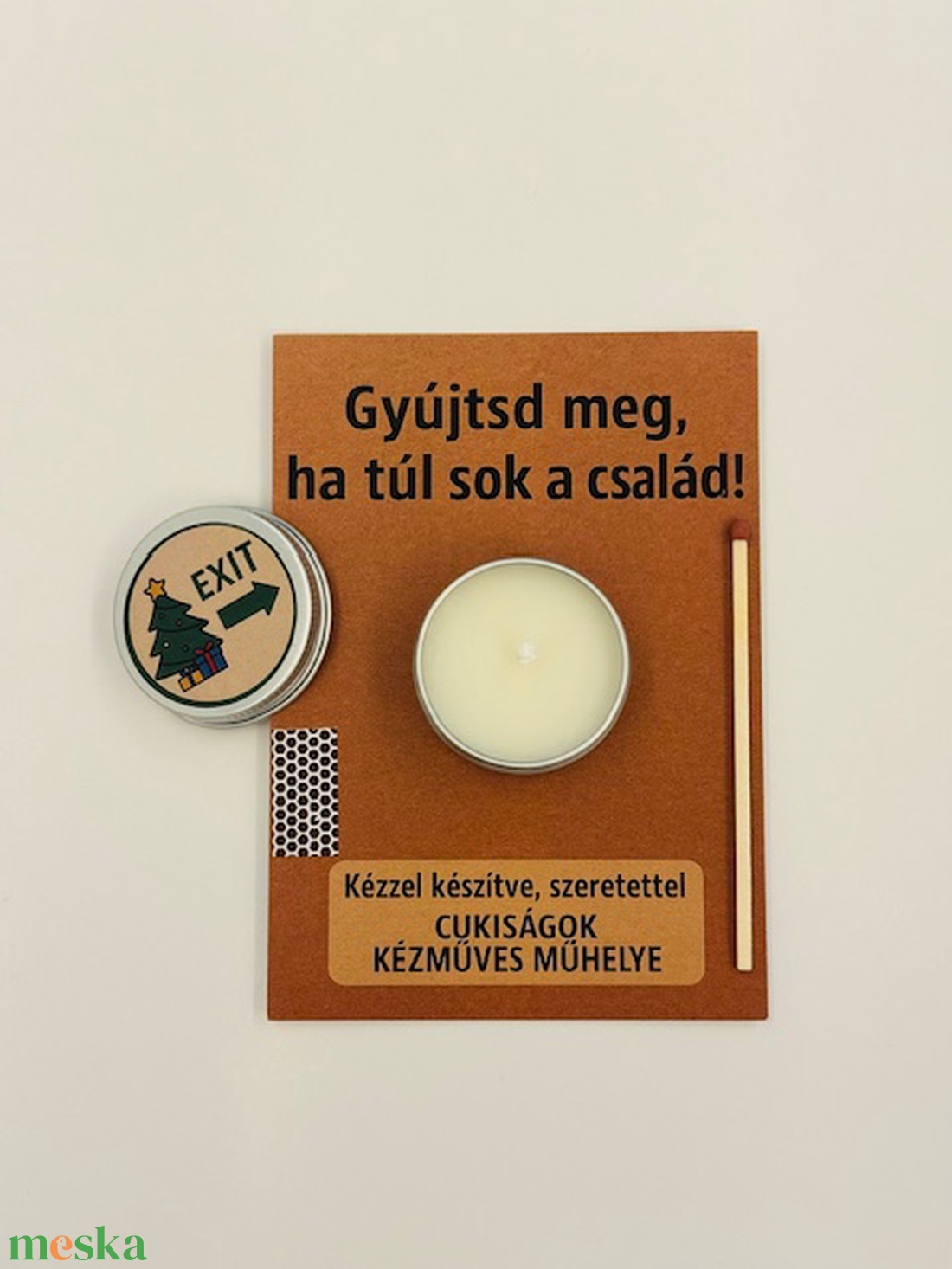 Vicces családi ajándékgyertya - karácsony - karácsonyi lakásdekoráció - karácsonyi illatgyertya, mécses - Meska.hu