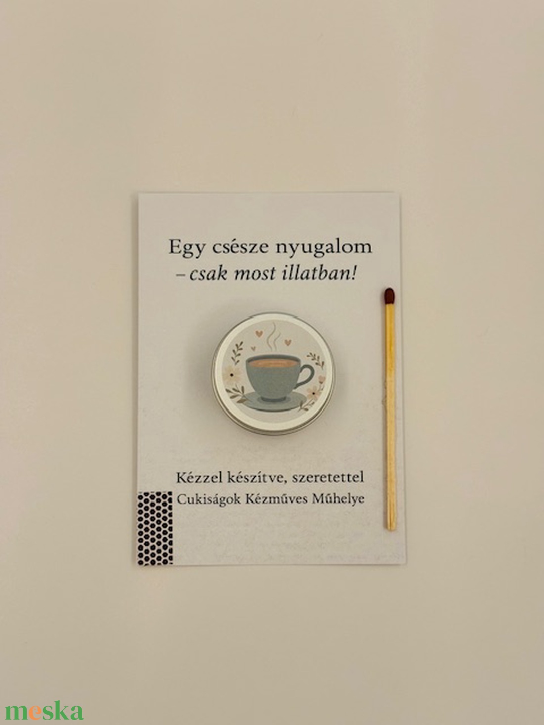 Teás ajándékgyertya - kellékek & szerszámok - dekorációs kellékek - dekorációs gyertya - Meska.hu