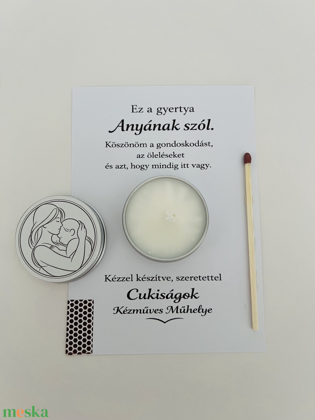 Anyák napi ajándékgyertya - otthon & életmód - gyertya, illat, aroma - gyertya - Meska.hu