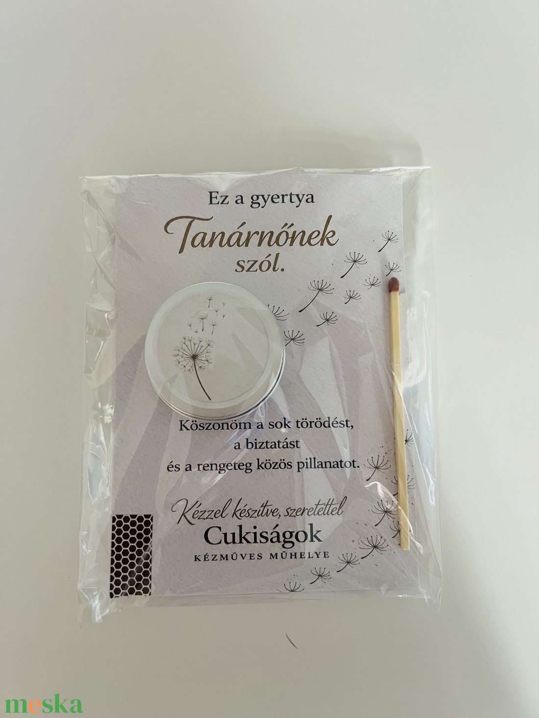 Pedagógus/Tanárnő ajándékgyertya - otthon & életmód - gyertya, illat, aroma - gyertya - Meska.hu