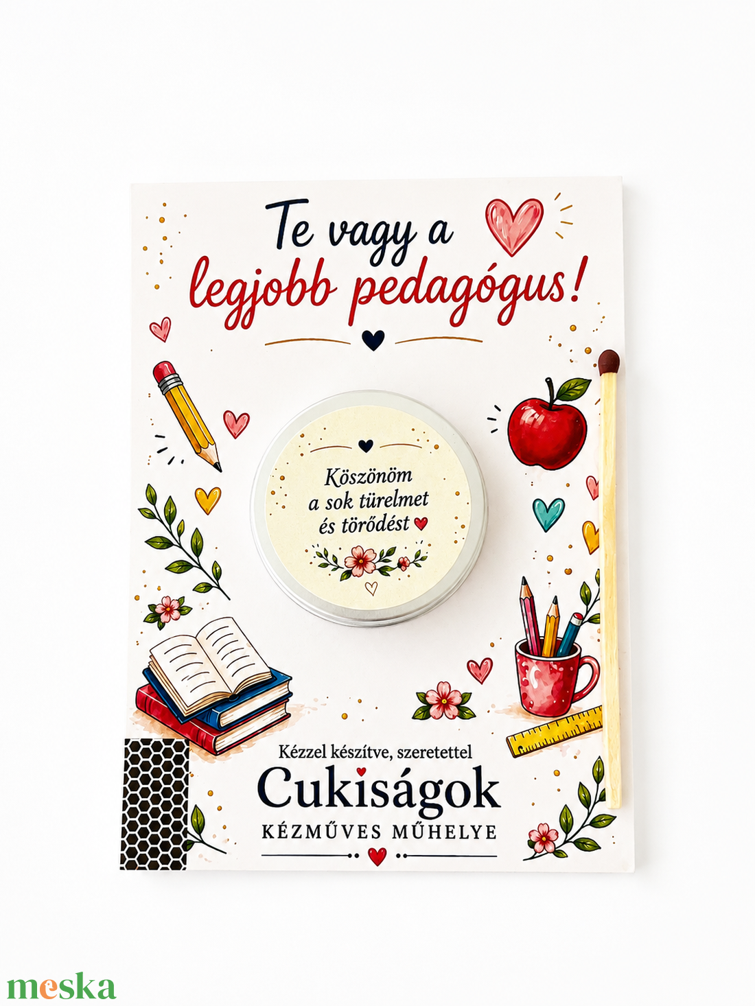 Pedagógus ajándékgyertya - otthon & életmód - gyertya, illat, aroma - gyertya - Meska.hu