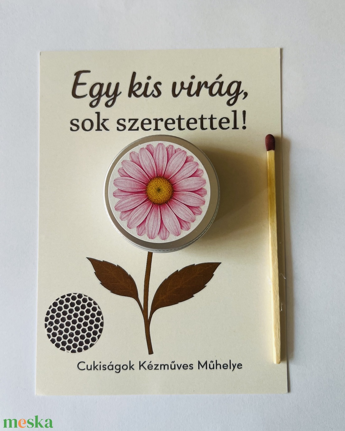 Virág ajándékgyertya  - otthon & életmód - gyertya, illat, aroma - gyertya - Meska.hu