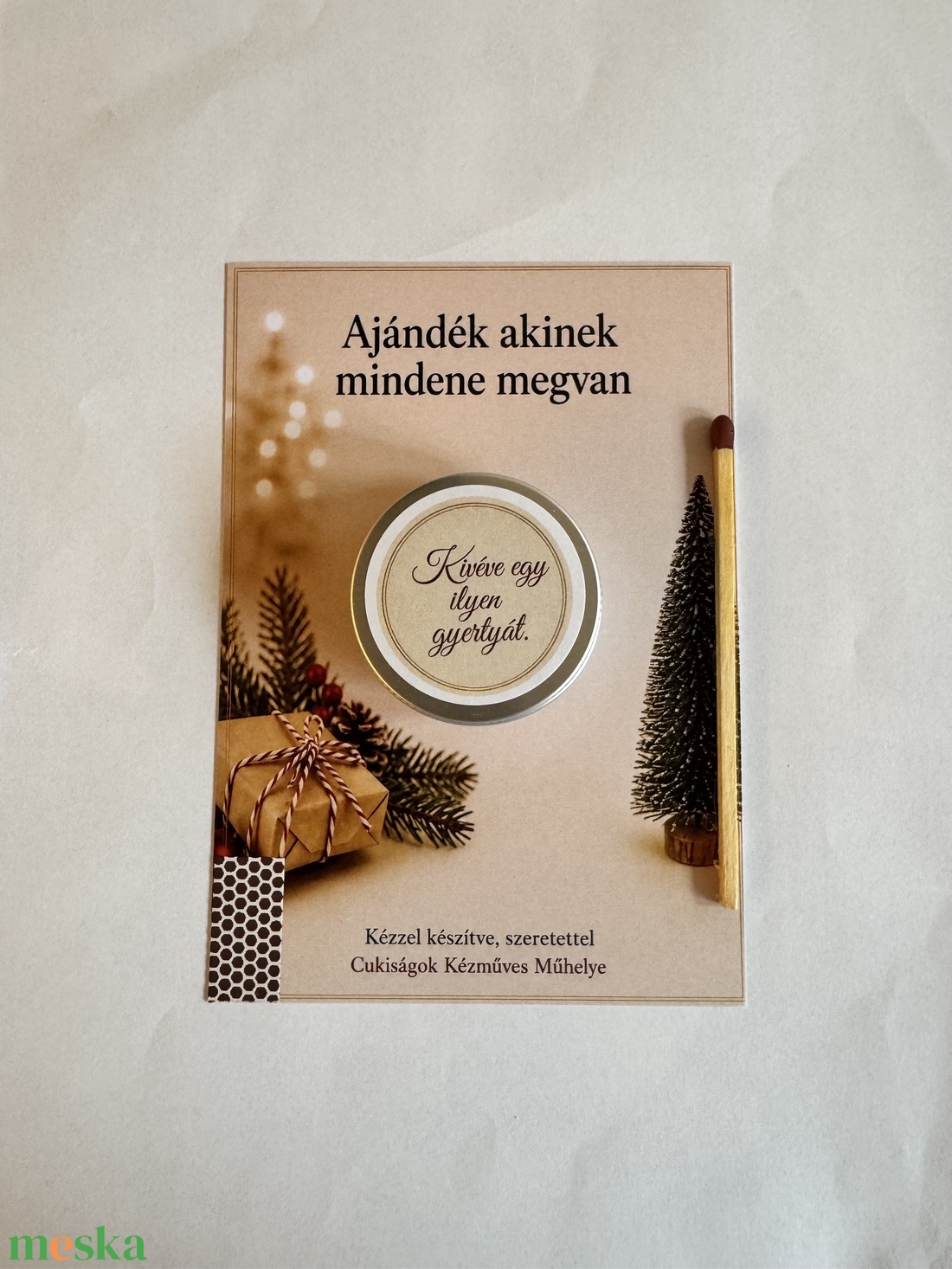 Karácsonyi ajándékgyertya - otthon & életmód - gyertya, illat, aroma - gyertya - Meska.hu