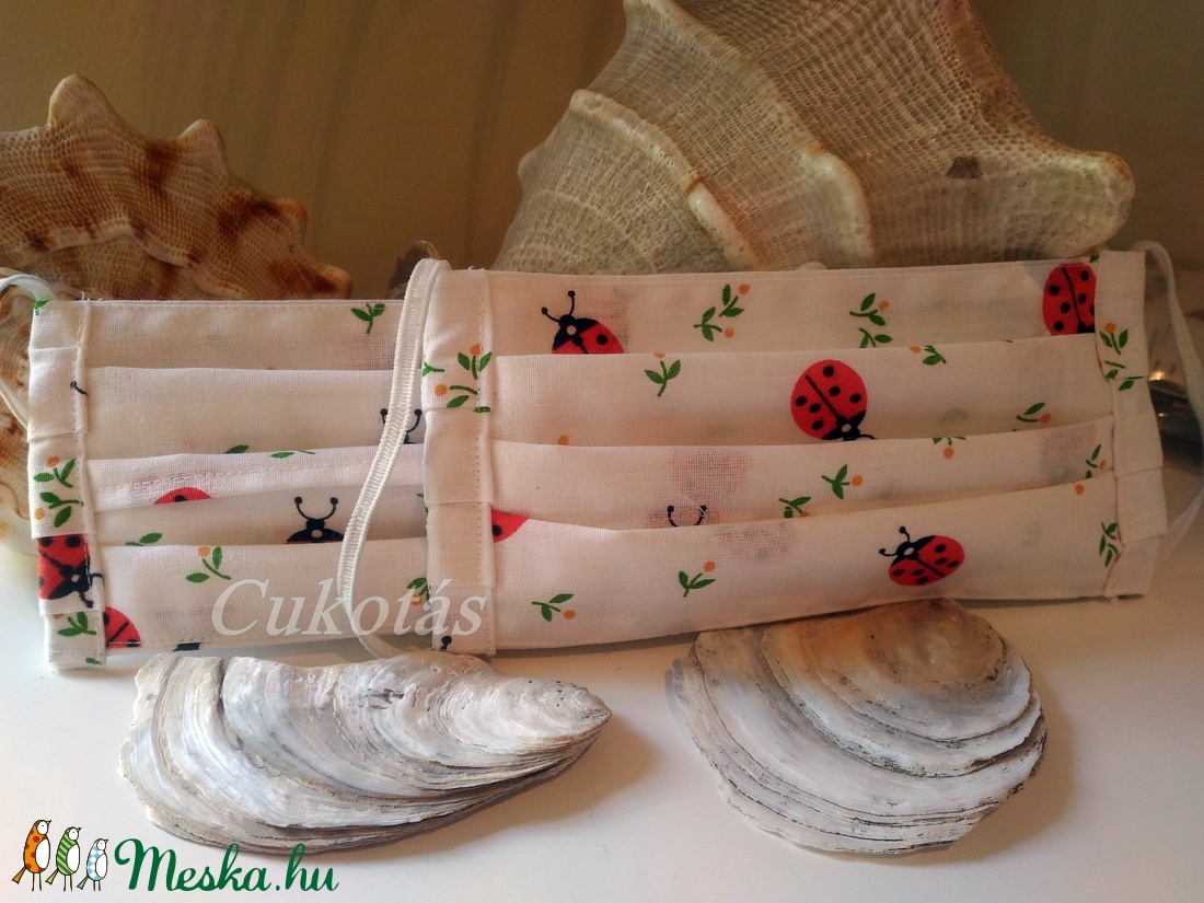 Katicás maszk, bélelt, fülkímélő, katalin1204 részére -  - Meska.hu