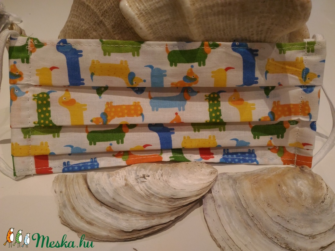 Tacskós szájmaszk, egyrétegű, nyárias -  - Meska.hu