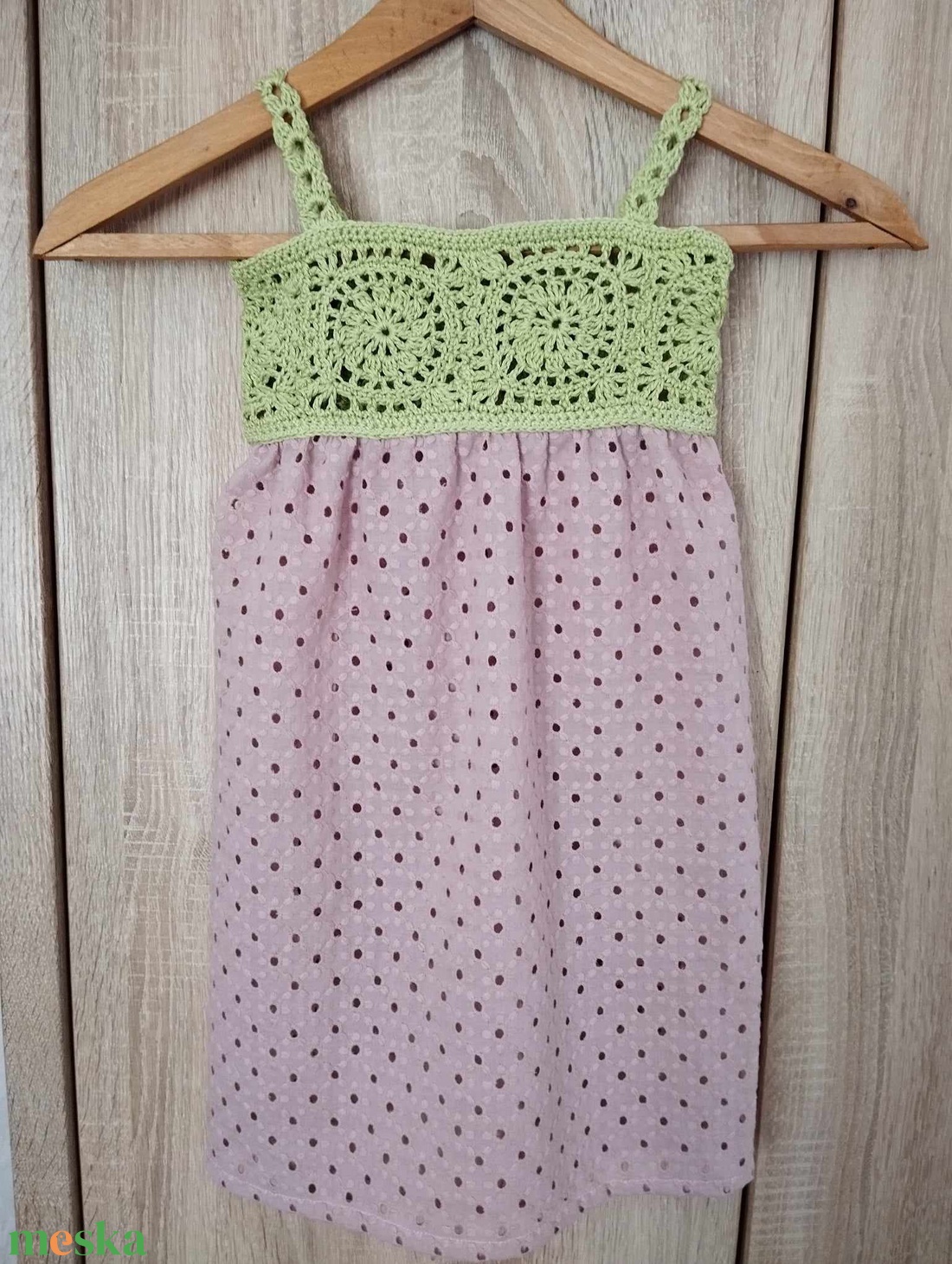 Lányka nyáriruha, rózsaszín - ruha & divat - gyerekruha - ruha - Meska.hu