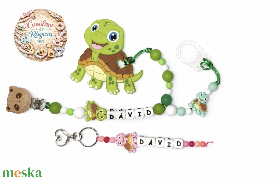 Cumi és rágcsalánc 2in1 - baba - mama - baba játékok - rágcsalánc - Meska.hu