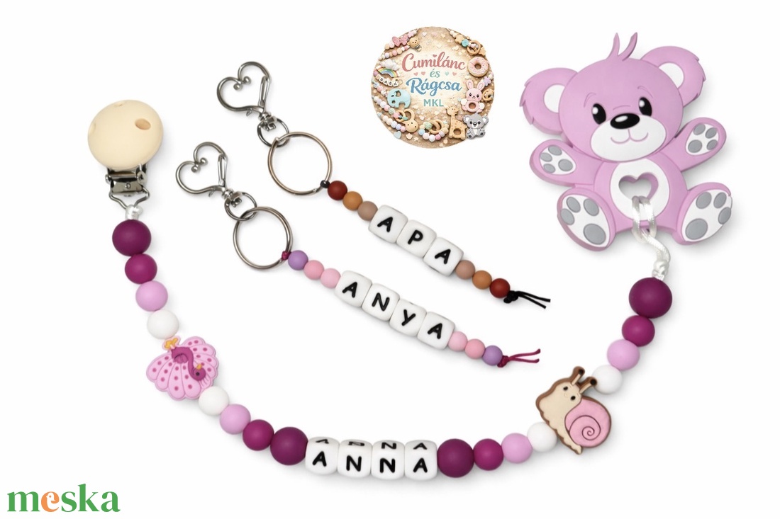 Rágcsalánc - baba - mama - baba játékok - rágcsalánc - Meska.hu