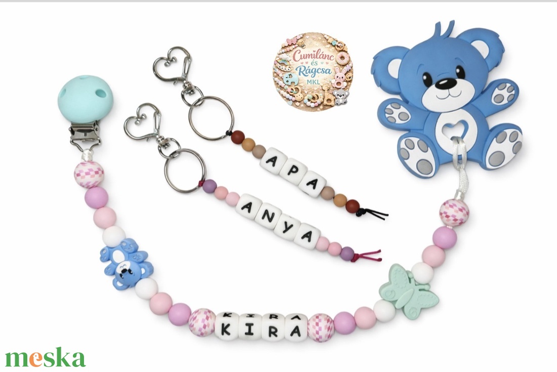 Rágcsalánc - baba - mama - baba játékok - rágcsalánc - Meska.hu