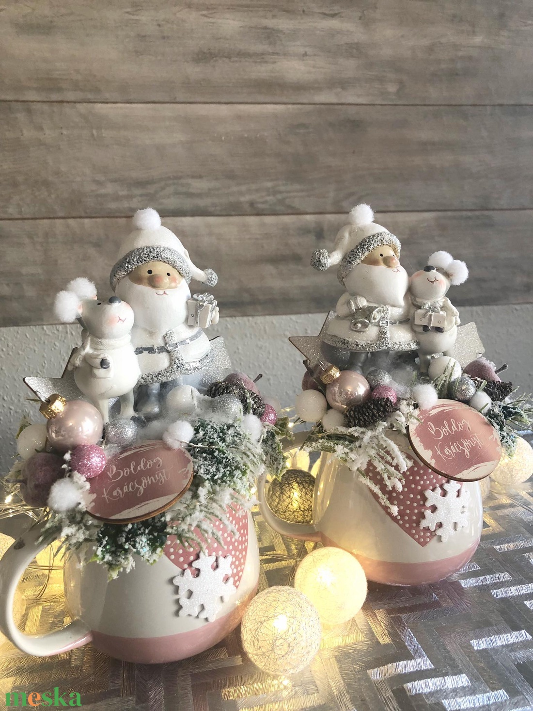 Mikulás és Rénszarvasos asztaldísz - karácsony - adventi díszek - adventi asztaldísz - Meska.hu Mikulás és Rénszarvasos asztaldísz - karácsony - adventi díszek - adventi asztaldísz - Meska.hu