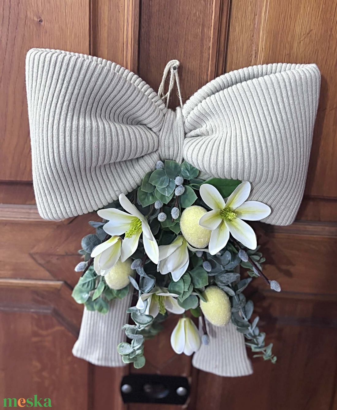 Masnis húsvéti kopogtató - ünnepi díszek, dekorációk - húsvéti díszek és dekorációk - húsvéti ajtódísz, kopogtató - Meska.hu