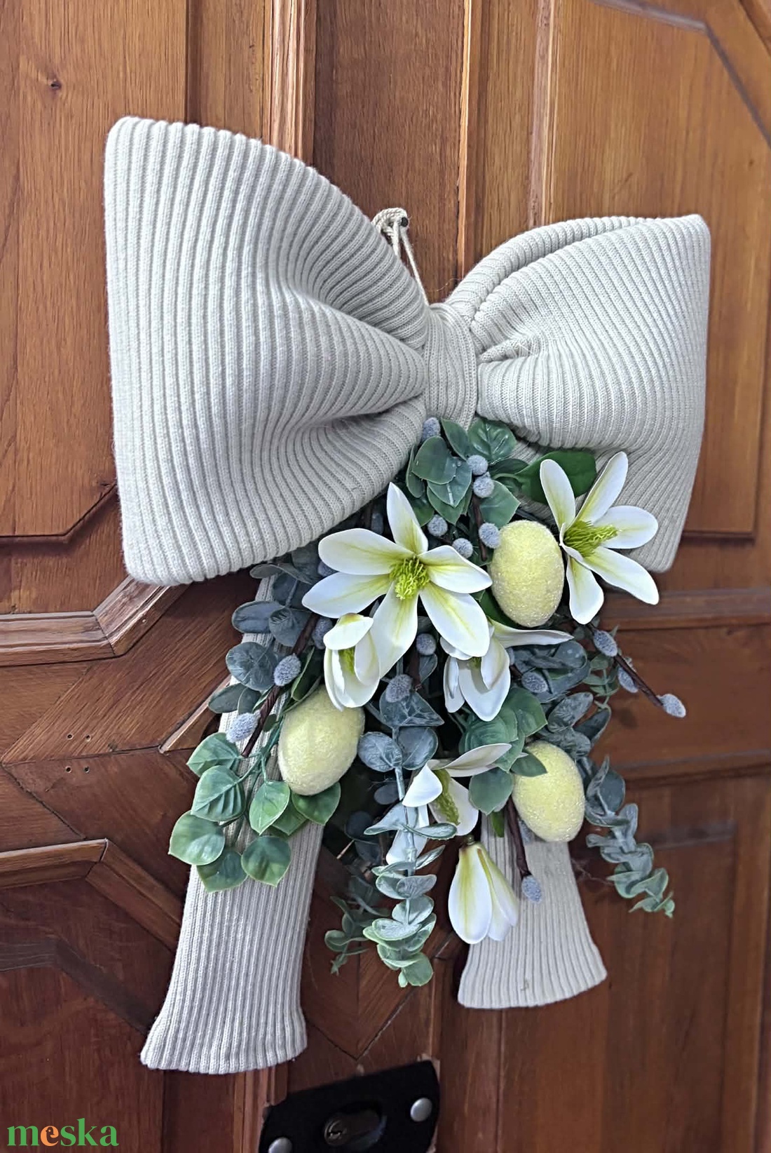 Masnis húsvéti kopogtató - ünnepi díszek, dekorációk - húsvéti díszek és dekorációk - húsvéti ajtódísz, kopogtató - Meska.hu