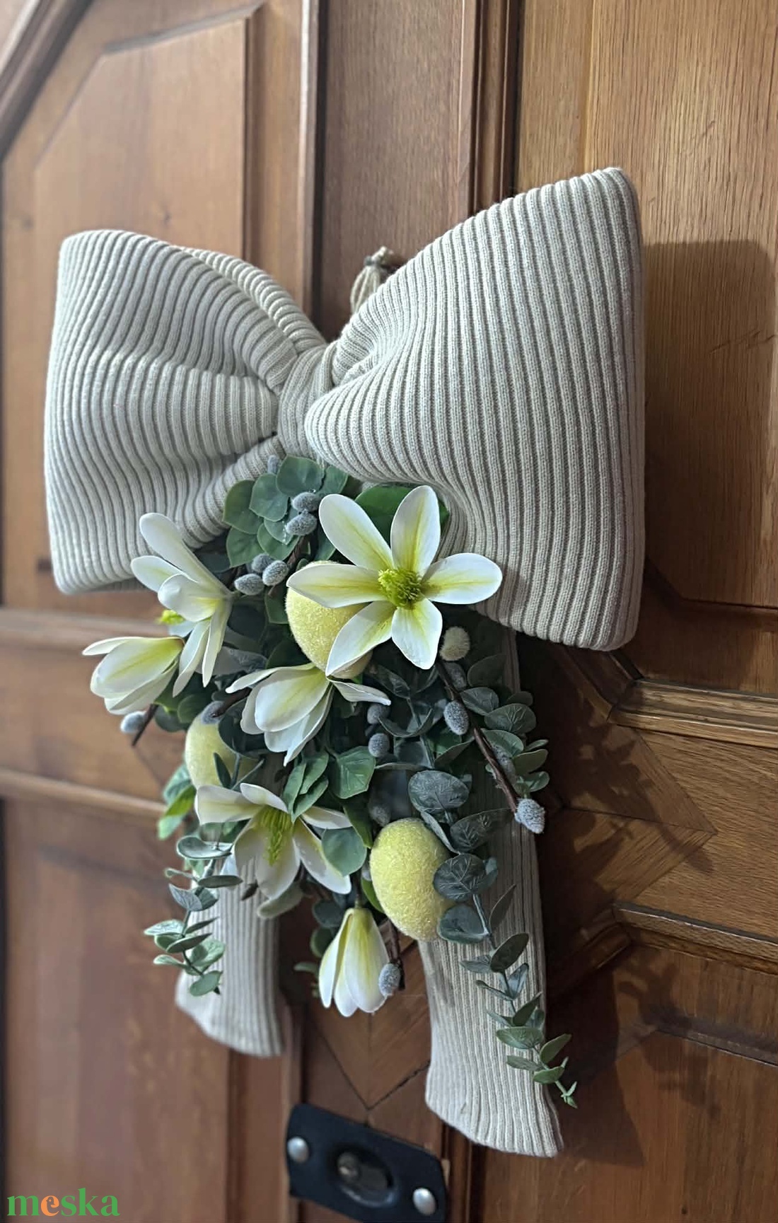 Masnis húsvéti kopogtató - ünnepi díszek, dekorációk - húsvéti díszek és dekorációk - húsvéti ajtódísz, kopogtató - Meska.hu