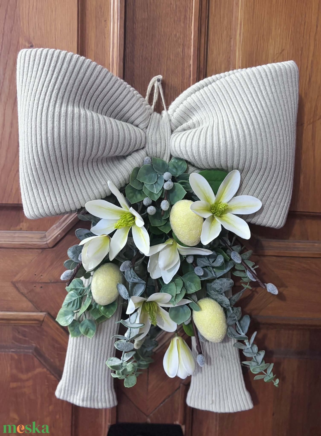 Masnis húsvéti kopogtató - ünnepi díszek, dekorációk - húsvéti díszek és dekorációk - húsvéti ajtódísz, kopogtató - Meska.hu