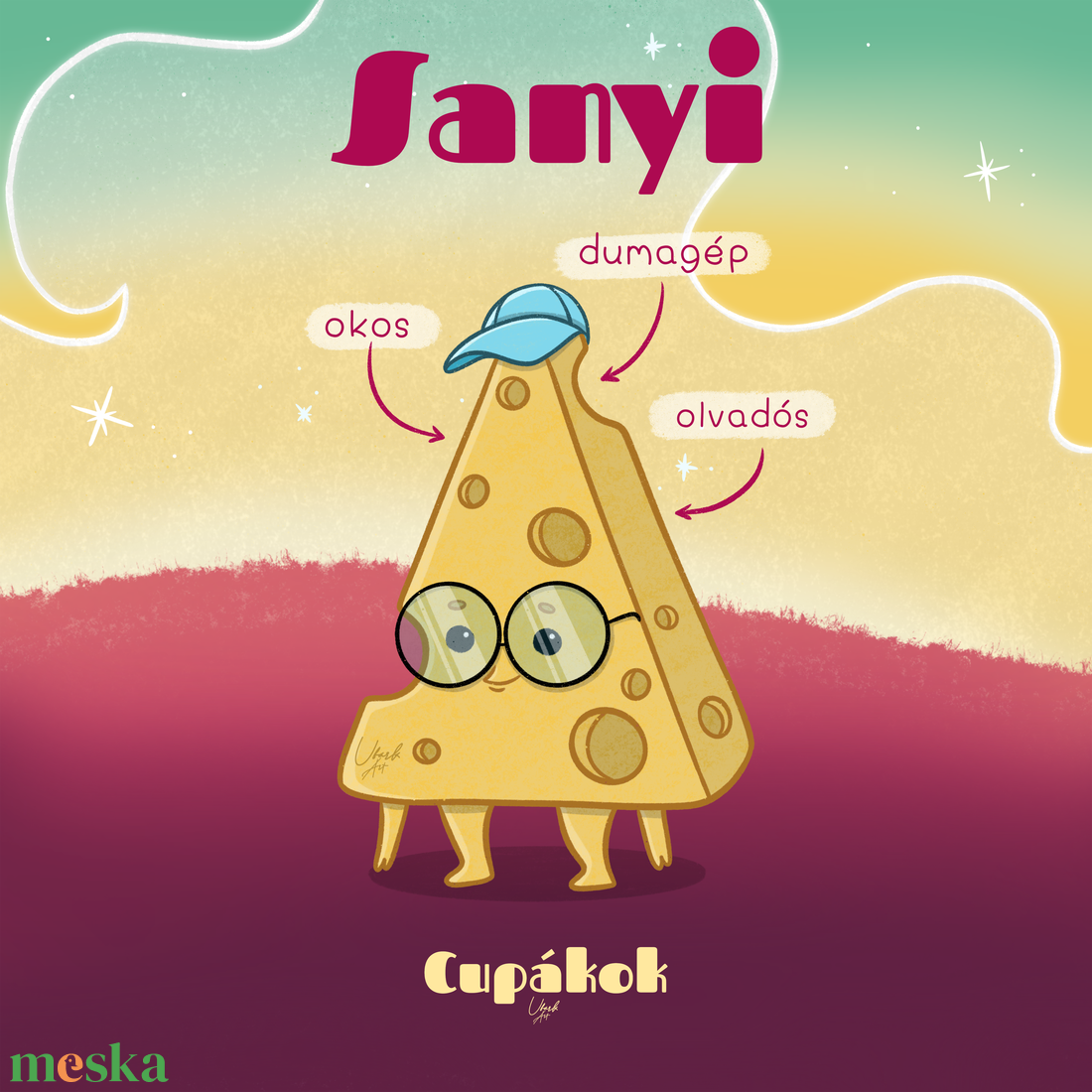 Sajt Sanyi Box  - baba - mama - babalátogató ajándékcsomag - Meska.hu
