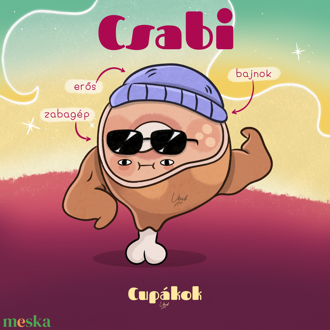 Csülök Csabi box - baba - mama - babalátogató ajándékcsomag - Meska.hu
