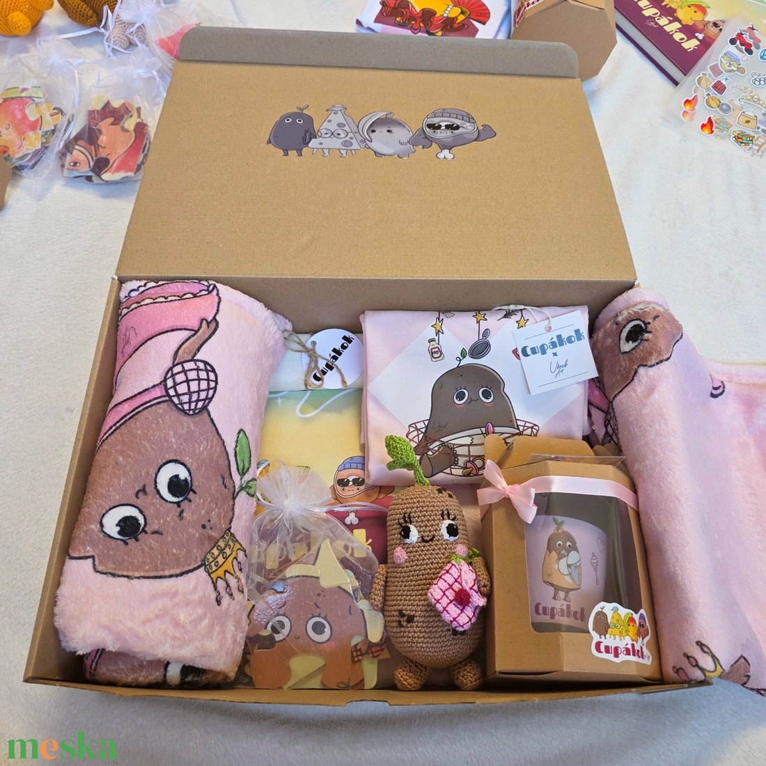 Krumpli Kata Box - baba - mama - babalátogató ajándékcsomag - Meska.hu