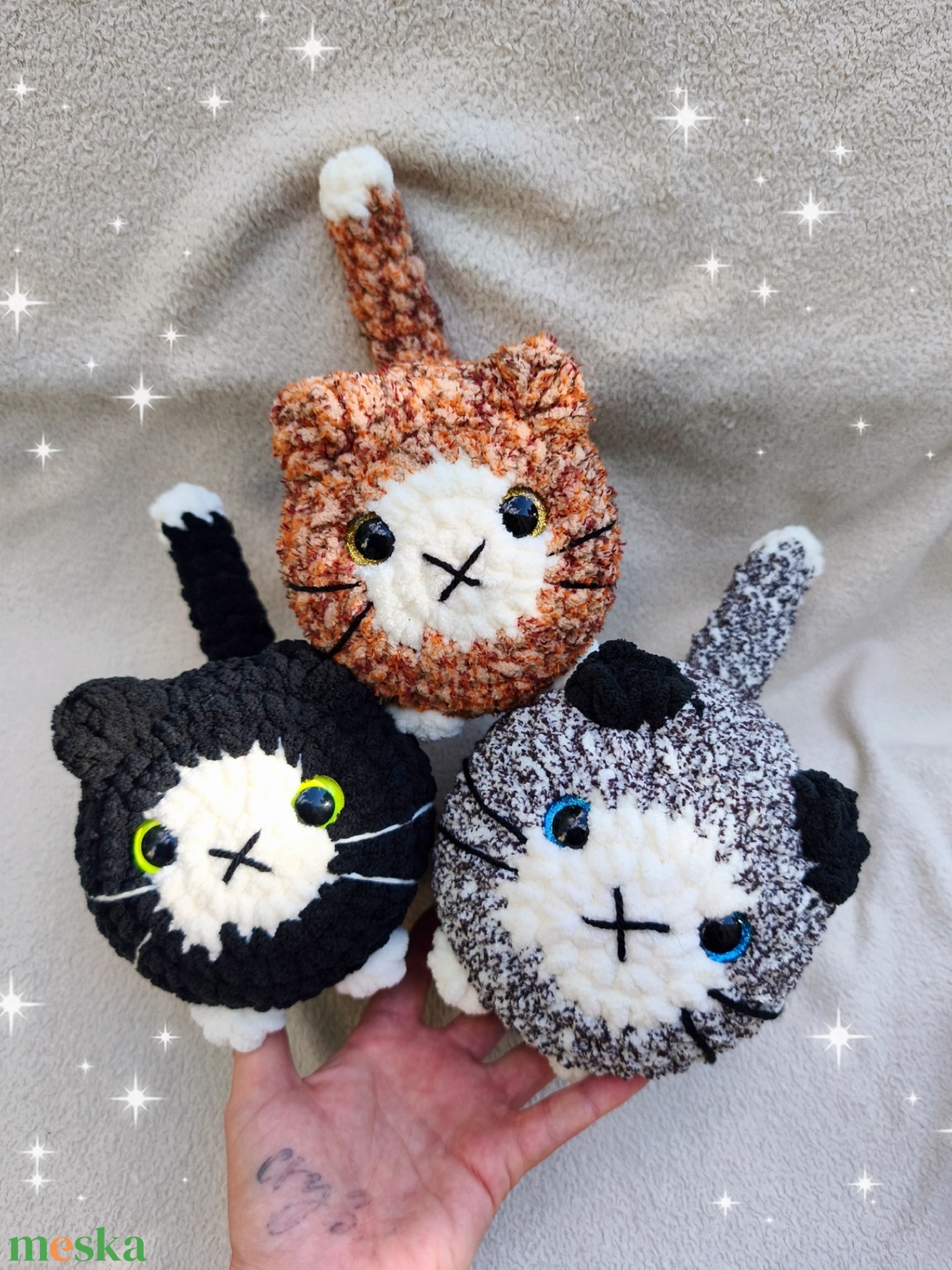 Horgolt duci cica plüss � kézzel készült amigurumi plüss figura - játék & sport - plüssállat & játékfigura - cica - Meska.hu
