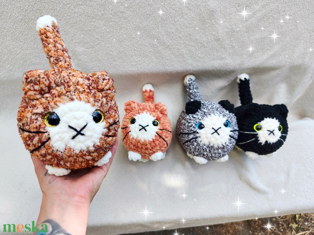 Horgolt duci cica plüss � kézzel készült amigurumi plüss figura - játék & sport - plüssállat & játékfigura - cica - Meska.hu