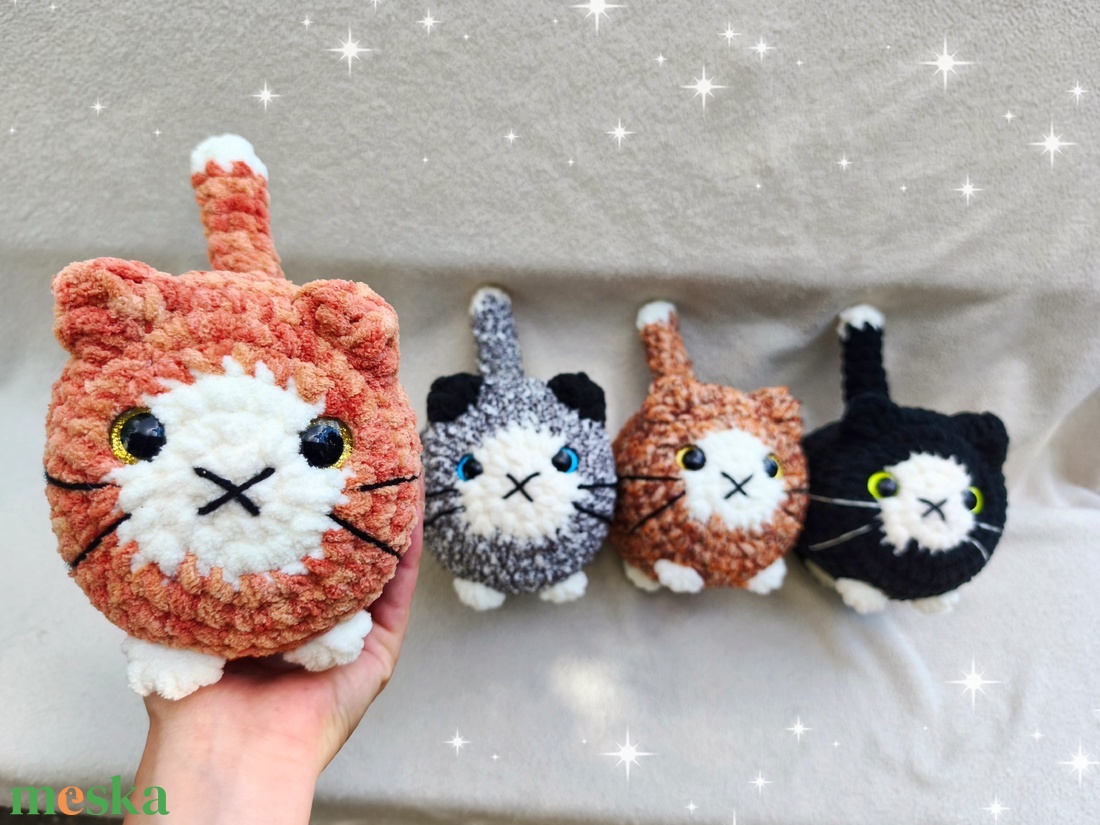 Horgolt duci cica plüss � kézzel készült amigurumi plüss figura - játék & sport - plüssállat & játékfigura - cica - Meska.hu