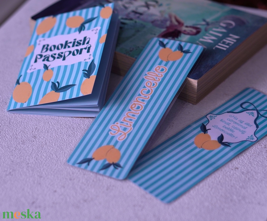 Bookish Passport olvasónapló + 2 könyvjelző - könyv & zene - könyvjelző - Meska.hu