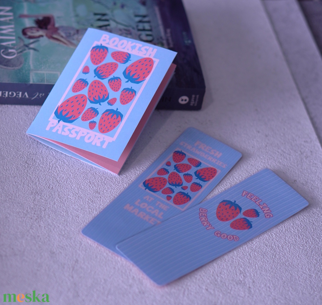 Bookish Passport olvasónapló + 2 könyvjelző - könyv & zene - könyvjelző - Meska.hu