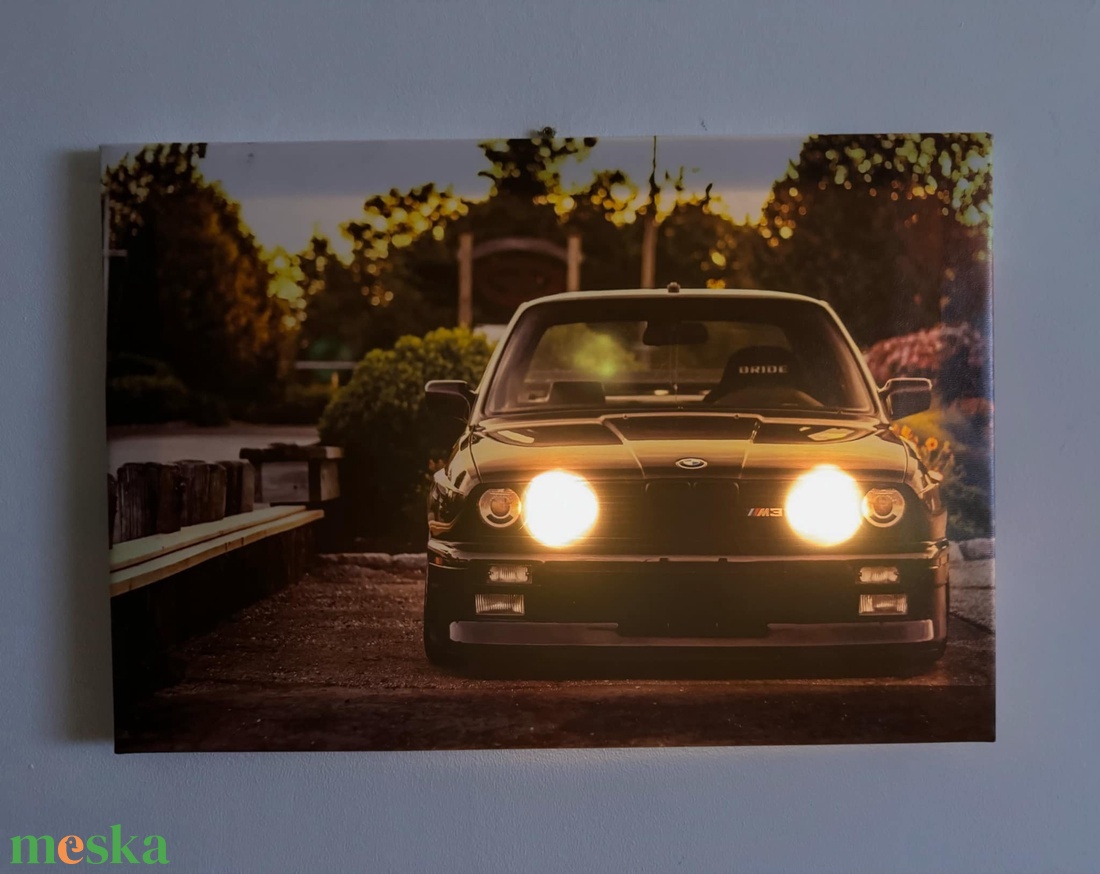 BMW M5 Világító (Ledes) Fali Kép  - otthon & életmód - dekoráció - kép & falikép - vászonkép - Meska.hu