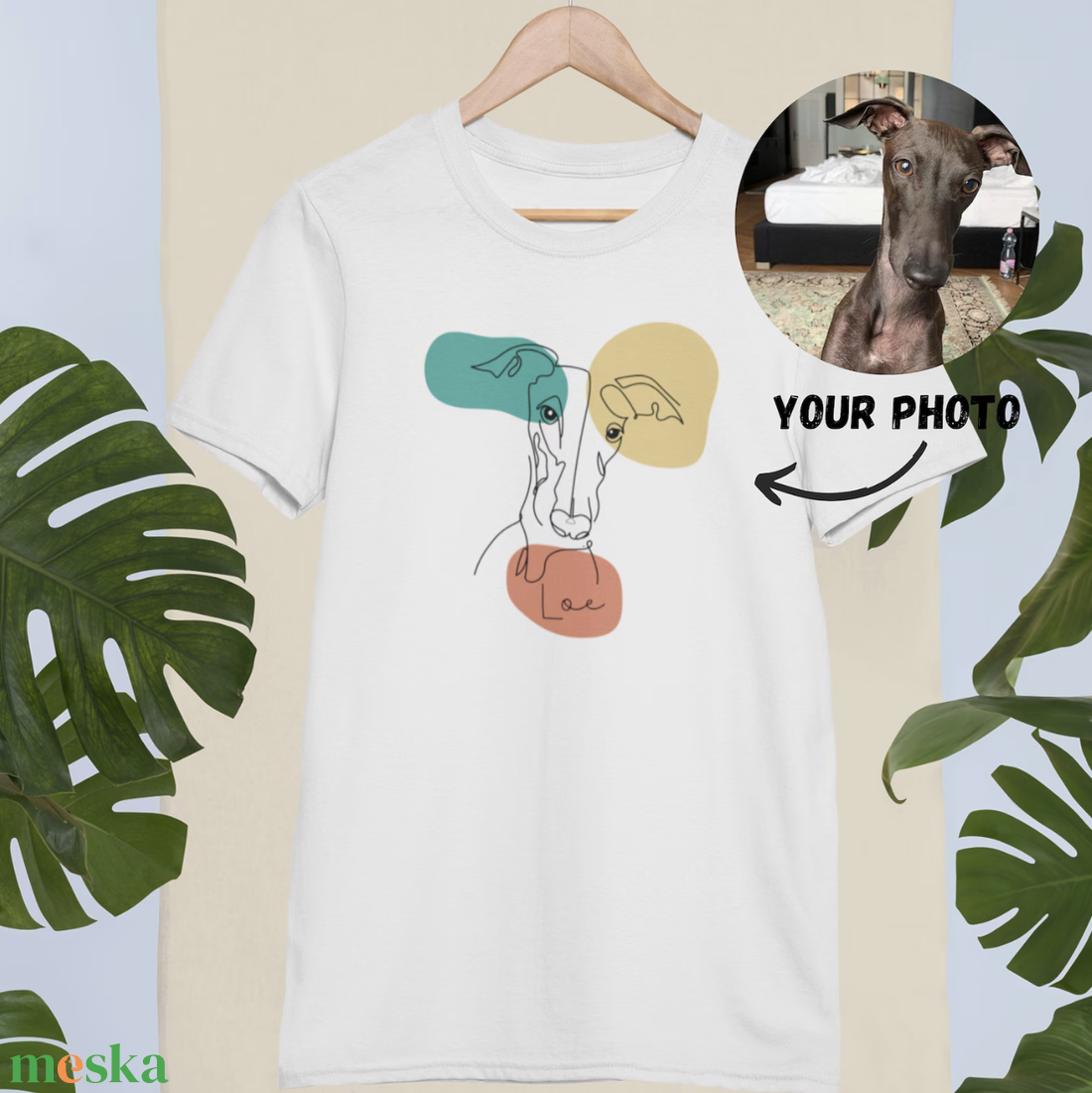 Személyre szabott kutyás és cicás póló - kézzel rajzolt design - ajándék kutya és cica gazdiknak  - karácsony - karácsonyi ruházat - karácsonyi póló & pulcsi - Meska.hu