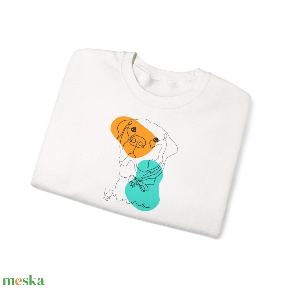 Személyre szabható pulóver kutyás és cicás rajzzal - kézzel rajzolt design - ajándék kutya és cica gazdiknak  - karácsony - karácsonyi ruházat - karácsonyi póló & pulcsi - Meska.hu