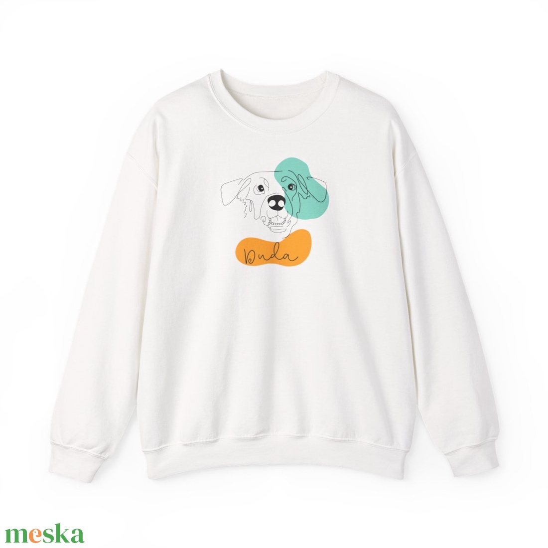 Személyre szabható pulóver kutyás és cicás rajzzal - kézzel rajzolt design - ajándék kutya és cica gazdiknak  - karácsony - karácsonyi ruházat - karácsonyi póló & pulcsi - Meska.hu