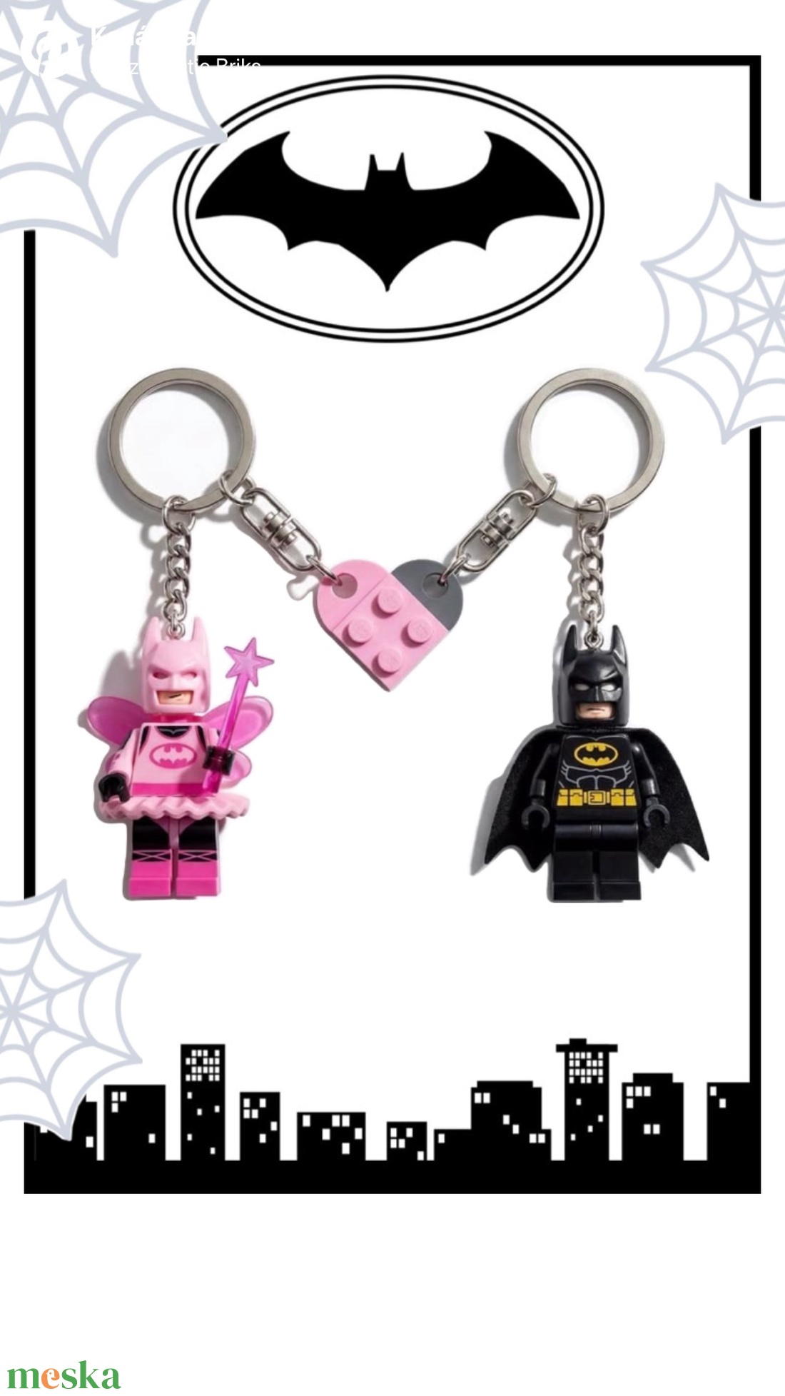 Lego denevéres páros kulcstartó  - táska & tok - kulcstartó & táskadísz - táskadísz - Meska.hu