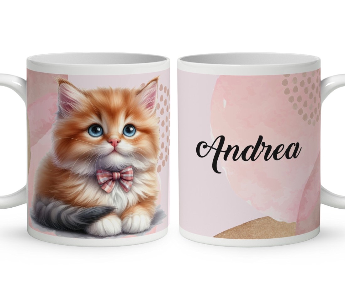 Kérd a Neveddel - Masnis tündéri cica mintás bögre - otthon & életmód - konyhafelszerelés, tálalás - tálalás - bögre & csésze - Meska.hu