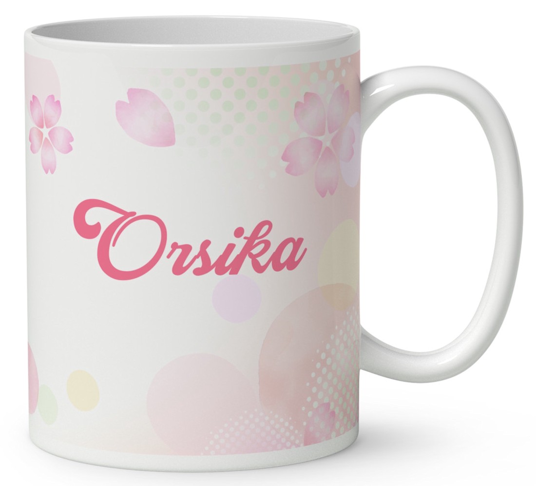 Névvel kérhető - Bájos virág tündér pillangóval mintás bögre - otthon & életmód - konyhafelszerelés, tálalás - tálalás - bögre & csésze - Meska.hu