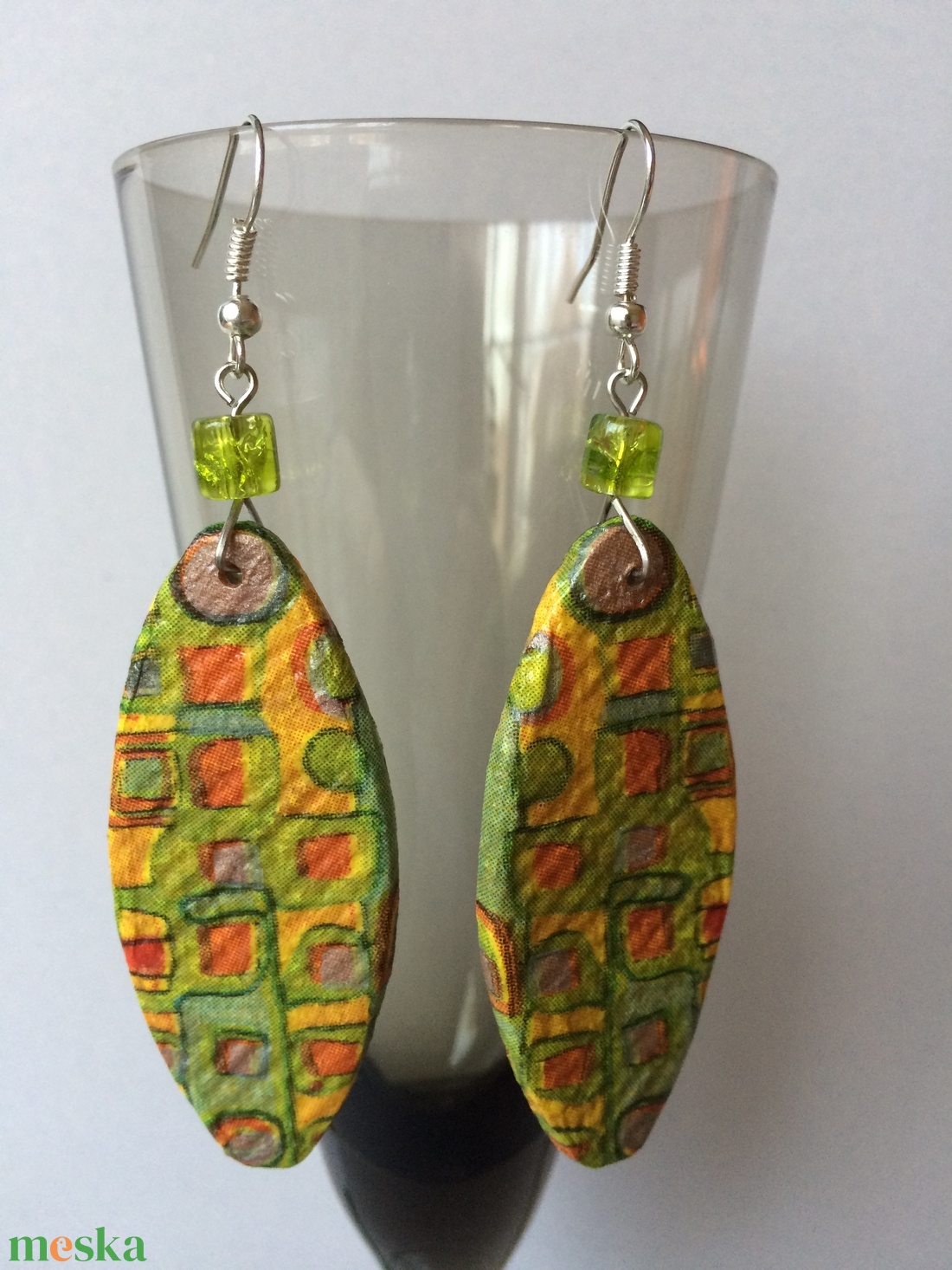 Hundertwasser fülbevaló - labirintus - ékszer - fülbevaló - lógó fülbevaló - Meska.hu Hundertwasser fülbevaló - labirintus - ékszer - fülbevaló - lógó fülbevaló - Meska.hu