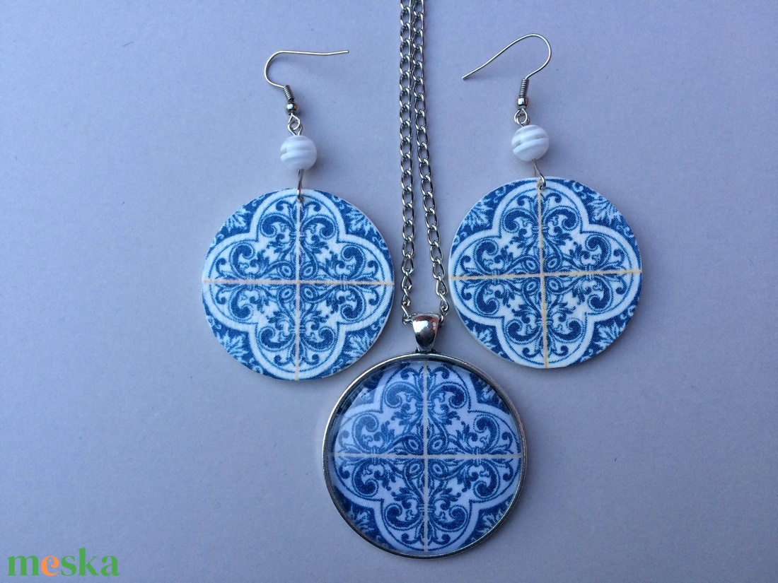 Azulejo No.4 nyaklánc - ékszer - nyaklánc - medálos nyaklánc - Meska.hu Azulejo No.4 nyaklánc - ékszer - nyaklánc - medálos nyaklánc - Meska.hu