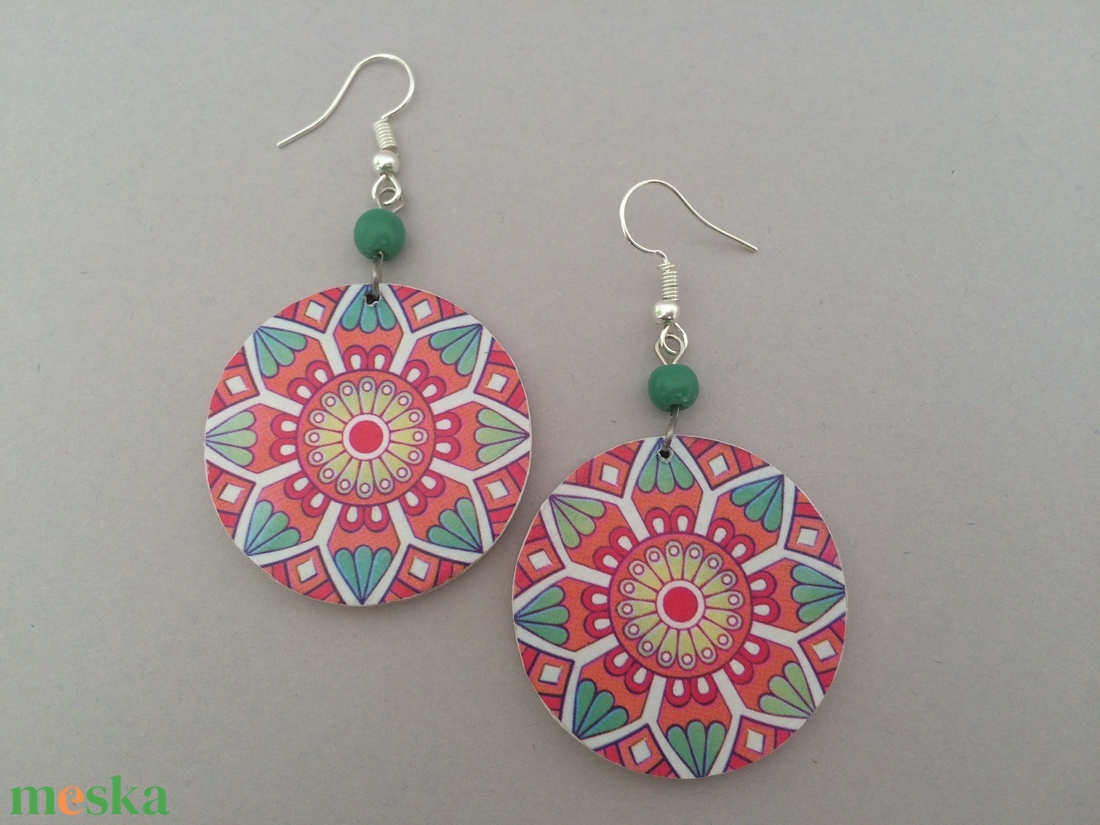 Inka mandala No.5 fülbevaló - - Meska.hu Inka mandala No.5 fülbevaló - - Meska.hu